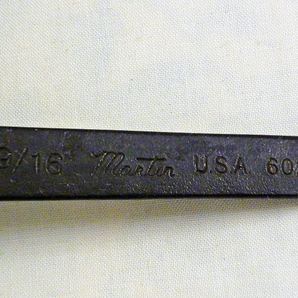 🌻3/$15 Martin Tool 602A Wrench Black Oxide 9/16 - Picture 2 of 3